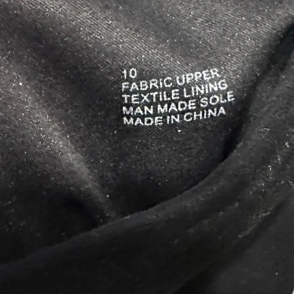 EXPRESS black knee high or slouch stretch fabric boots size 10 - Picture 5 of 6